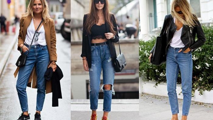 Какие сочетания одежды с прямыми джинсами выглядят стильно и модно.