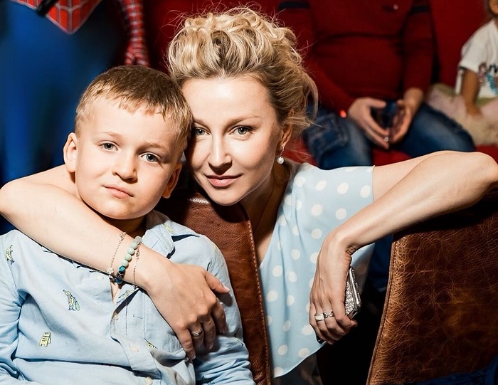 Ольга Медынич с сыном