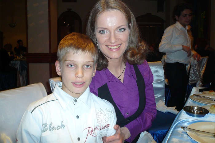 Ольга Копосова и сын